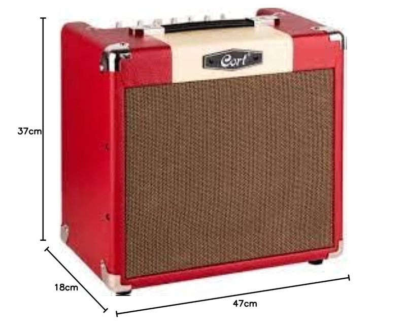 Cort Electric Amplifier CM Series 15 Watts Dark Red CM15R DR - Image 5