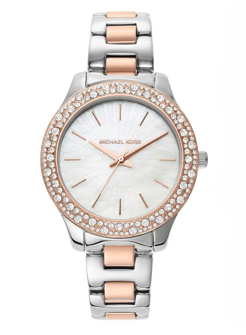 ام كي ساعة ليليان ثلاثية العقارب ثنائية اللون من الفولاذ المقاوم للصدأ - MK1048 - Image 1