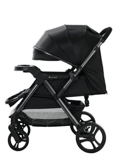 Luxury High-View Baby Stroller, Quick Fold, Extra-Large Shock-Absorbing PU Wheels, Spacious Sleeping Basket, Adjustable Sun Canopy & Recline, 70KG Load - pzsku/Z886034ABE576911EC001Z/45/1741326911/aa65511e-bced-4130-ac75-5ef847e51b42