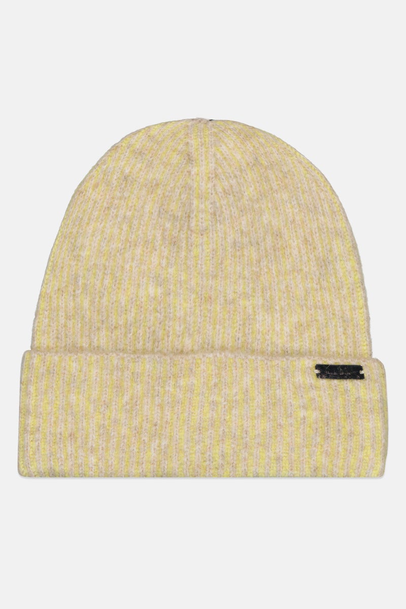 Nicole Miller Women Knitted Beanie, Off White - Image 1