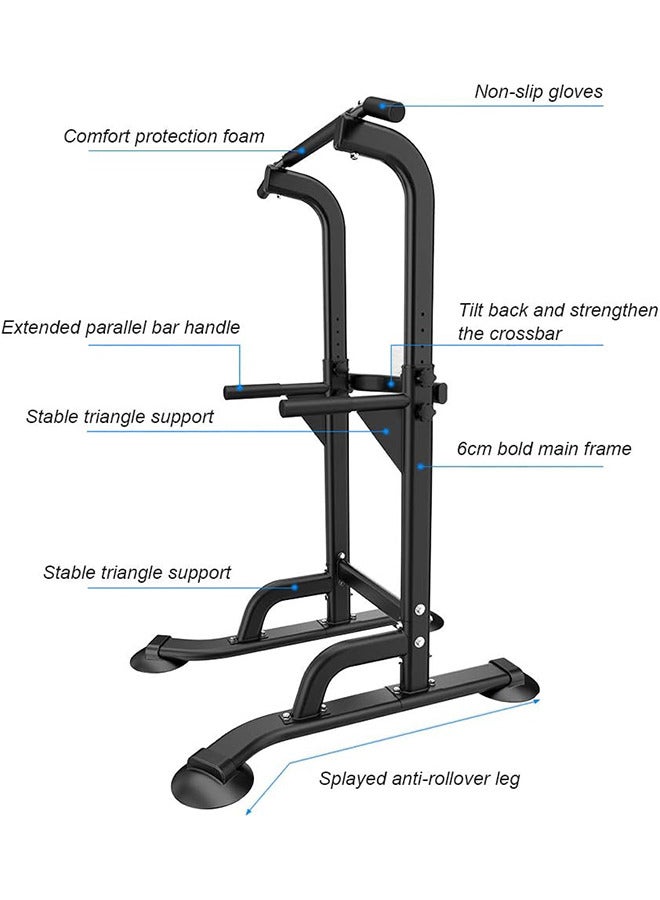 Power Tower Pull Up and Dip Station Adjustable Height Dip Stand Home Strength Training Fitness Workout Station - Image 2