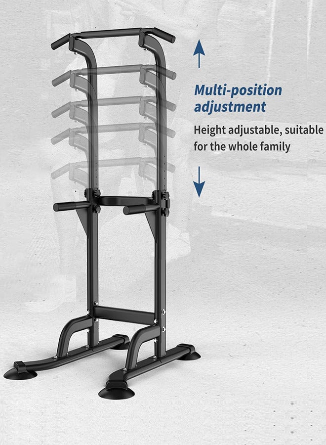 Power Tower Pull Up and Dip Station Adjustable Height Dip Stand Home Strength Training Fitness Workout Station - Image 4