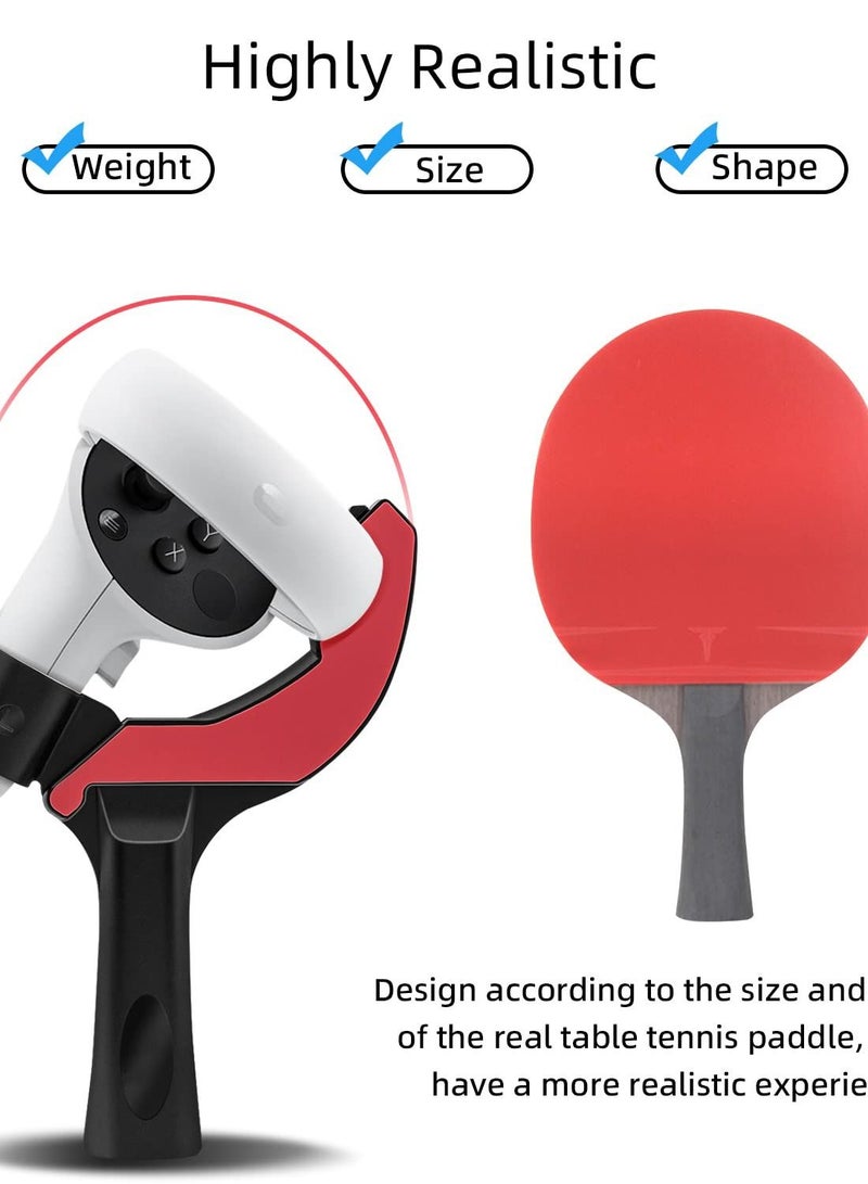 Y&D Compatible with Oculus Quest 2 Table Tennis Paddle Grip Handle, Touch Controller Playing Eleven VR Game for  - Image 4