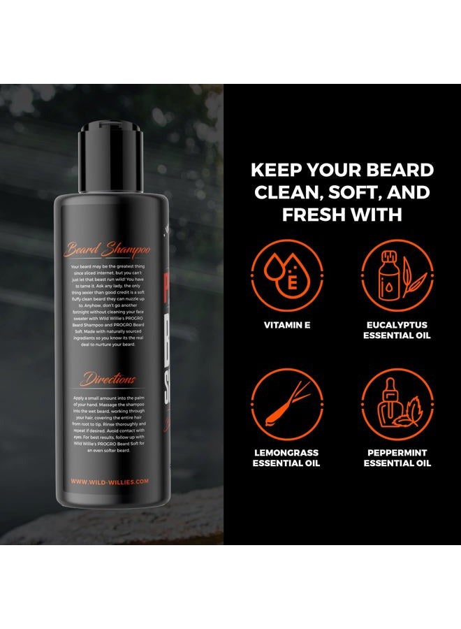 Wild Willies PROGRO Beard Growth & Revitalizing Shampoo with Biotin & Caffeine for Facial Hair Growth, Hydration & Softener, Beard wash for men, 4oz - Image 4