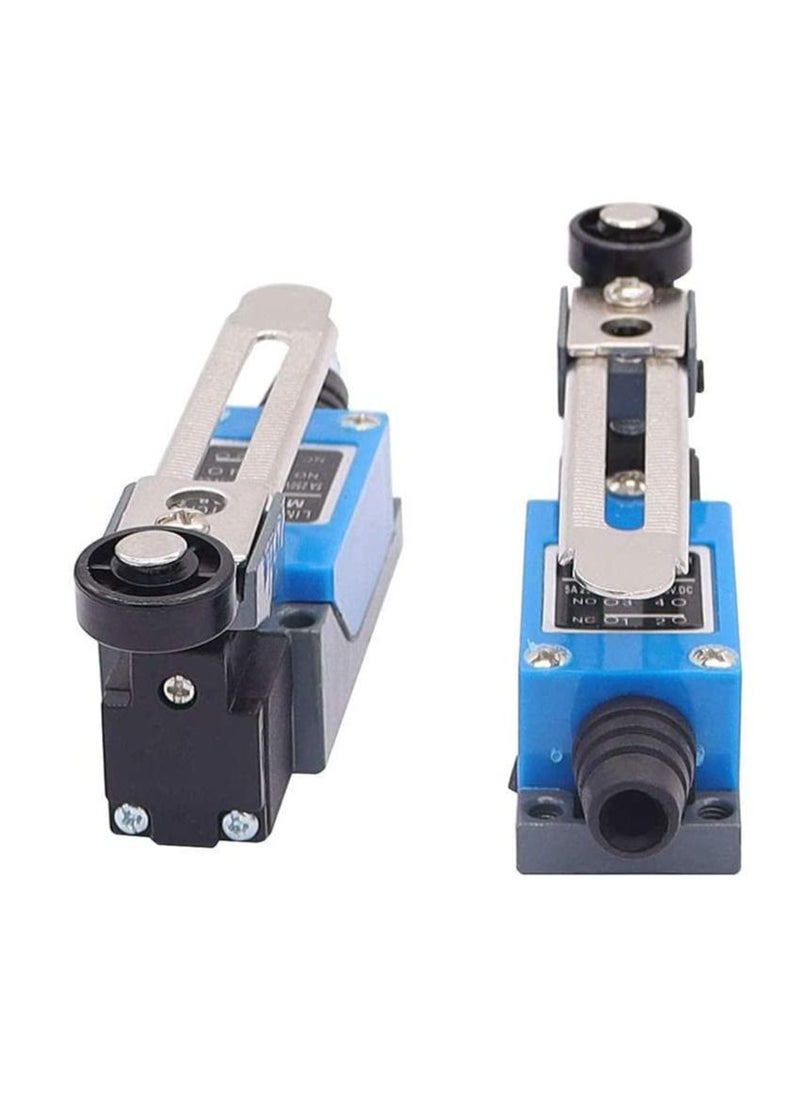 Excefore - ME-8108 Momentary Limit Switch Travel Switch, Adjustable Roller Lever Arm arduino Limit Switch NC-NO CNC Mill Laser Plasma Router (3PCS, ME-8108 Adjustable Long Lever Arm) - Image 1