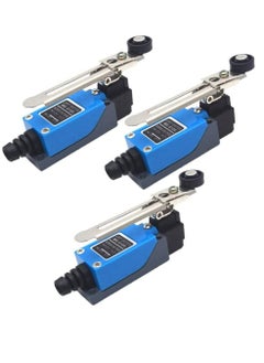 ME-8108 Momentary Limit Switch Travel Switch, Adjustable Roller Lever Arm arduino Limit Switch NC-NO CNC Mill Laser Plasma Router (3PCS, ME-8108 Adjustable Long Lever Arm)