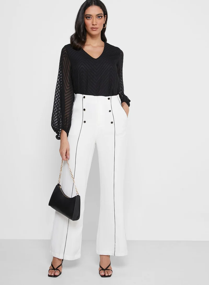 ELLA Textured Bishop Sleeve top