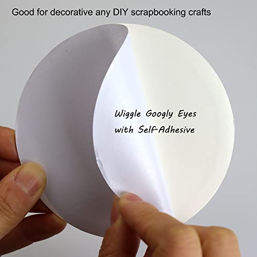 TrlaFy 5.9 Inches Giant Wiggle Eyes with Self Adhesive, Black White Googly Eyes for DIY Crafts Christmas Tree Decoration - Image 4