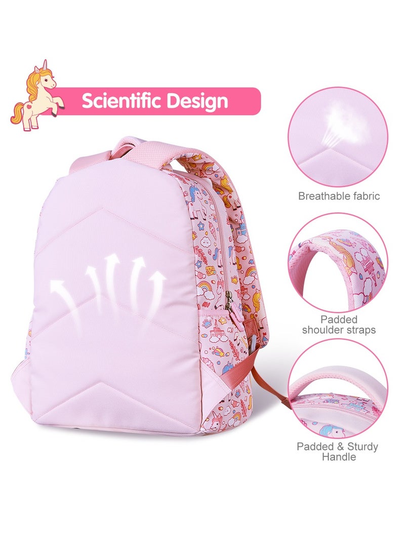 Nohoo Kids 16 Inch School Bag With Pencil Case Combo Unicorn - Pink  - Image 5