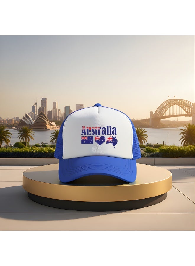 PRINTSHOP4ME Australia Mesh Cap With Plastic Closure For Men And Women–Perfect For Sports,Outdoor Activities And Casual Wear–Great Gift For Sports Fans And Events - Image 4