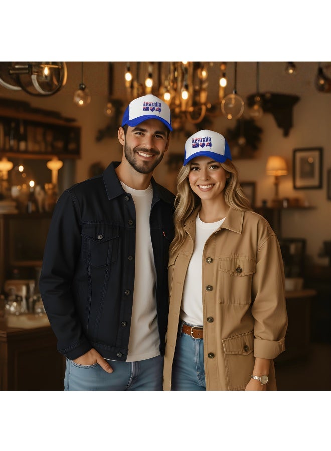 PRINTSHOP4ME Australia Mesh Cap With Plastic Closure For Men And Women–Perfect For Sports,Outdoor Activities And Casual Wear–Great Gift For Sports Fans And Events - Image 2