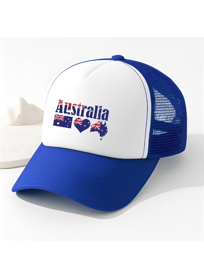 PRINTSHOP4ME Australia Mesh Cap With Plastic Closure For Men And Women–Perfect For Sports,Outdoor Activities And Casual Wear–Great Gift For Sports Fans And Events - Image 3