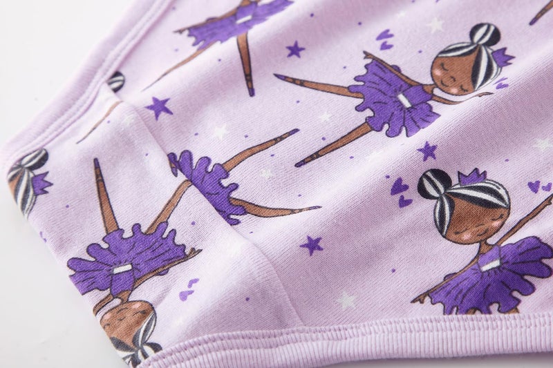 Winging Day Little Girls Assorted Prints Cotton Panties Size 5 (6-Pack) - Image 2