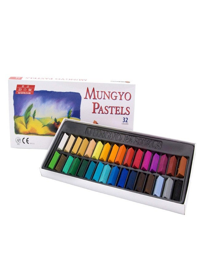 MUNGYO Non Toxic Square Chalk, Soft Pastel, 32 Colors - Image 2