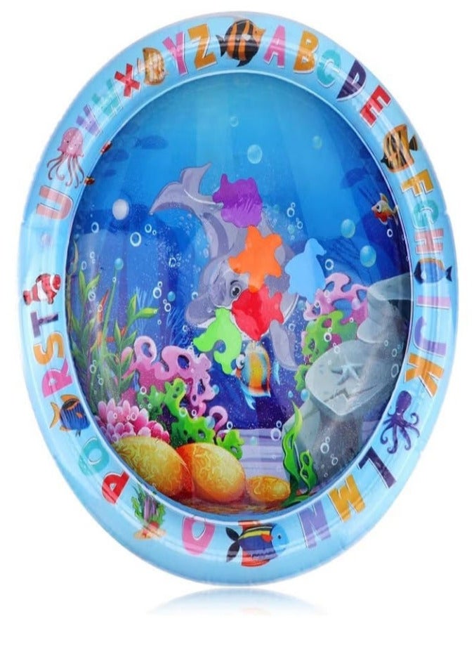 سجادة مائية لوقت الاستلقاء على البطن 丨 حصيرة مائية للعب الأطفال على شكل حيوان البحر قابلة للنفخ 丨 حصيرة مائية للعب الأطفال على شكل حيوان البحر 丨 تعزيز نمو الطفل 丨قد يختلف الشكل (85 سم)