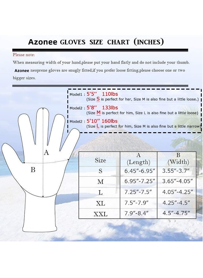 Generic Diving Gloves, 5Mm Neoprene Gloves, Waterproof Warm Diving Gloves With Adjustable Velcro, Anti-Slip Water Gloves For Women Men For Diving, Surfing, Kayaking, Snorkeling, Sailing (Black, Xl) - Image 5