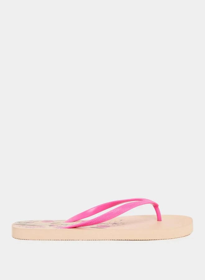 Styli Styli Floral Print Flip Flops
