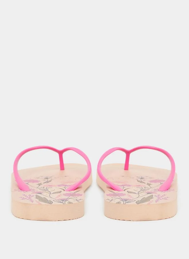Styli Styli Floral Print Flip Flops