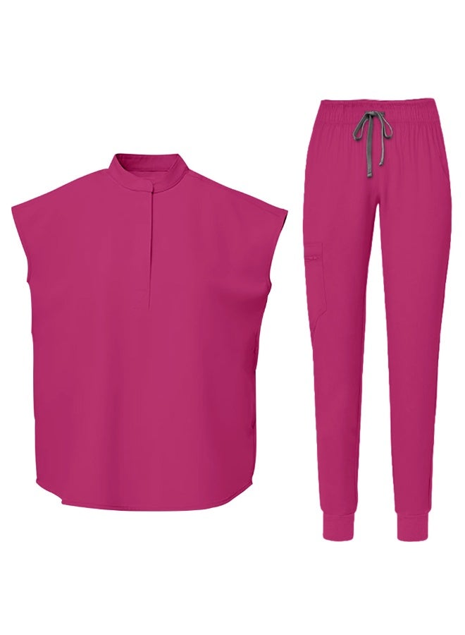 NIBEMINENT ملابس عمل طبيبة مستشفى عصرية زي جراحي سريري موحدات طبية زي تمريض ملحقات مهنية لطب الأسنان - Image 1