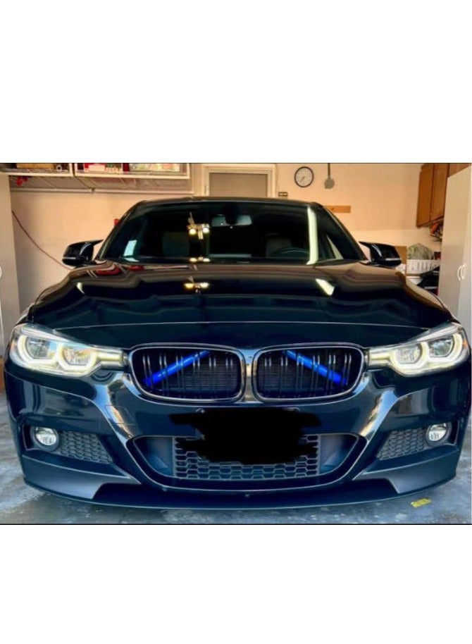 KASTWAVE 2pcs Grille Insert Trims Stripe, Compatible with M Sport V Barce Grill Insert Trim for Bmw F20 F30 G30, Grille Strips for Bmw Series 2 3 5 328i 535i (blue) - Image 4