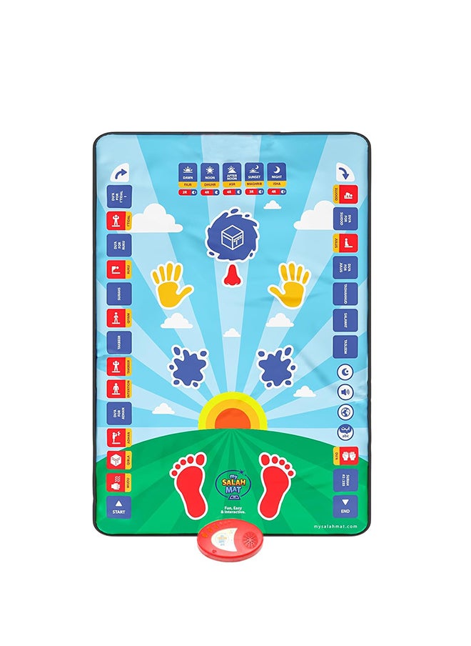 RATSAW Smart Islamic Talking Prayer Mat for Kids – Interactive Educational Rug with Voice and Music to Teach Salah for Muslim Children, with Step-by-Step Guide  - Image 1