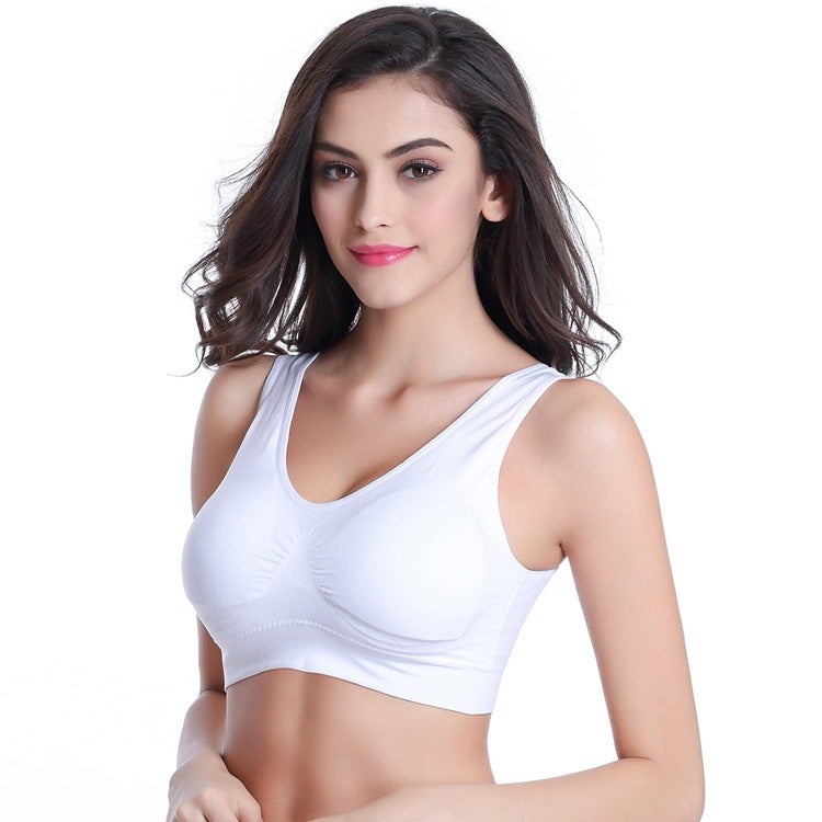 Zero-Restraint Intimates, Large Size, Wire-Free, Seamless Adjustable Bra, One-Piece Thin Sports Yoga Intimates Bra - Image 1