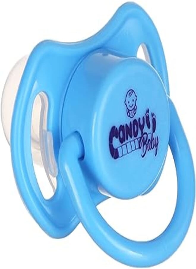 Candy Baby - Candy baby round pacifier 6-18 month for boys - blue - Image 1