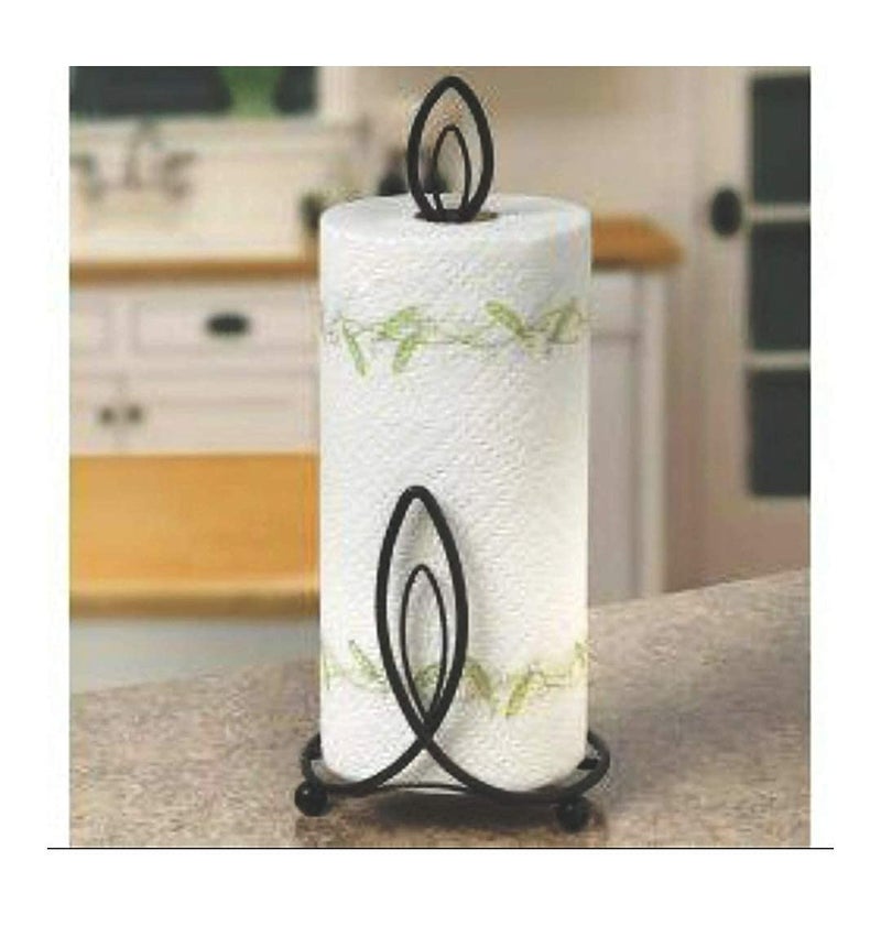 Craftland Wrought Iron Candle Shape Tissue Paper/Towel/Roll/Napkin Holder/Dispenser for Kitchen Bathroom and Dining Table (Candle Shape) - Image 1