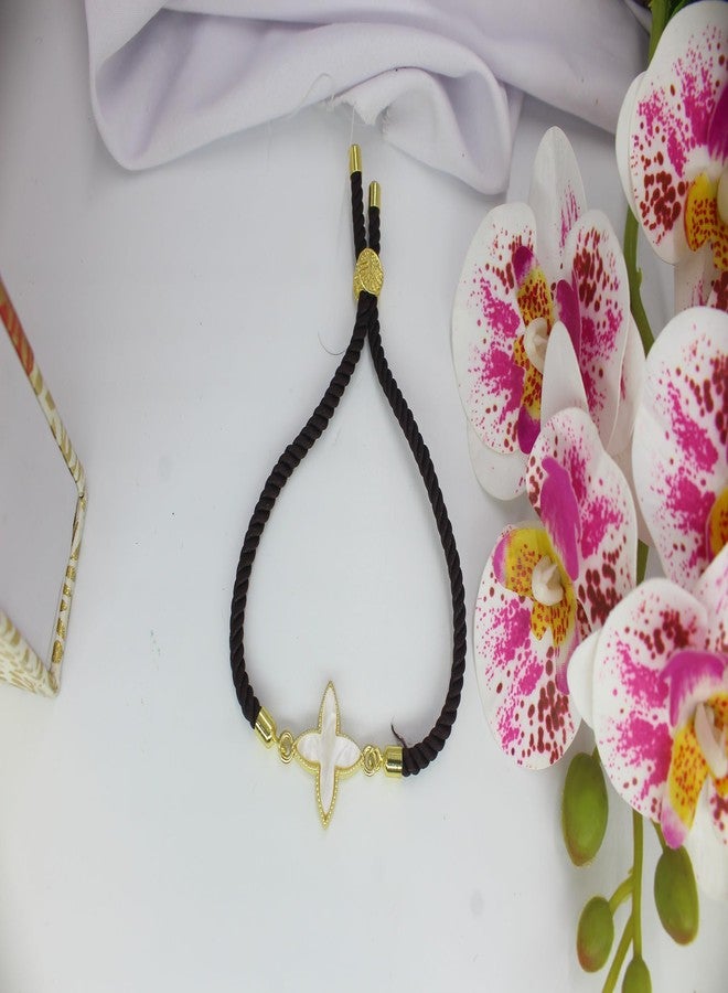 ARTIFICIAL TREE Black White Beautiful Flower Bracelet For Women & Girls 1 Piece (AT GIRLS BRCT 066) - Image 3