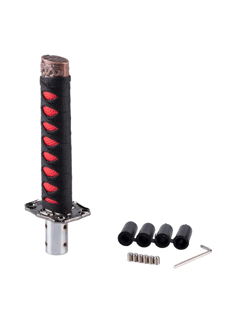 عام مقبض تروس قصير معدل للسيارة، مقبض ساموراي عالمي لنقل الحركة، يُستخدم لتحسين مظهر السيارة وجماليتها الداخلية. - Image 1