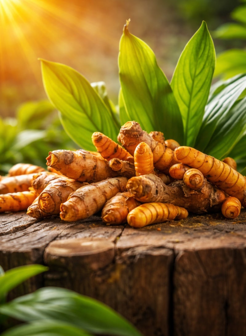 Fresh Turmeric Root (Haldi Fresh) | Kurkum Taza | 100% Natural Raw Whole Turmeric Rhizomes | Premium Farm Fresh for Kitchen & Wellness Use - Image 2