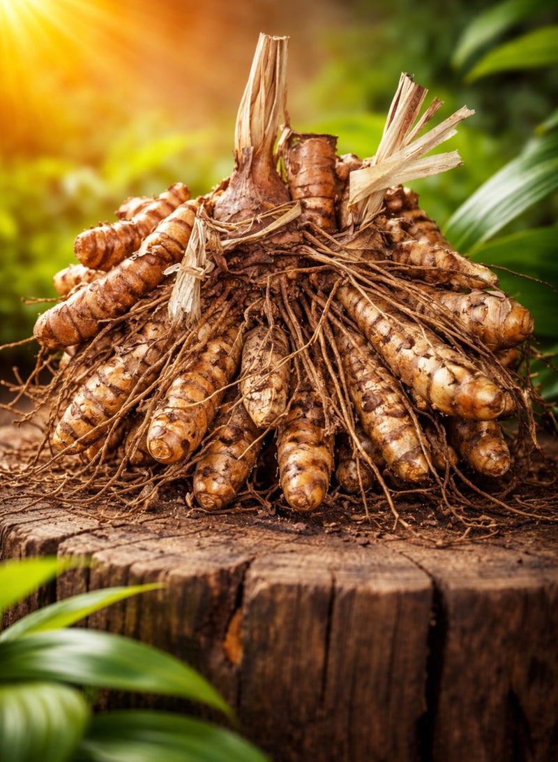 Fresh Turmeric Root (Haldi Fresh) | Kurkum Taza | 100% Natural Raw Whole Turmeric Rhizomes | Premium Farm Fresh for Kitchen & Wellness Use - Image 4