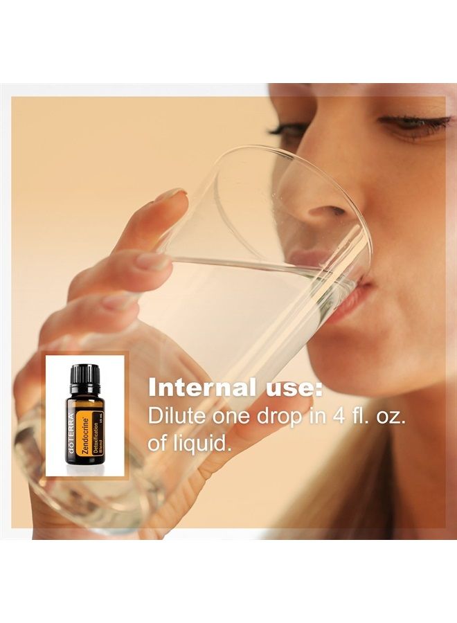 doTERRA doTERRA - Zendocrine Essential Oil Detoxification Blend -Supports Healthy Liver Function, Elimination, Body System Purification and Detoxification; for Diffusion, Internal, or Topical Use - 15 mL  - Image 1