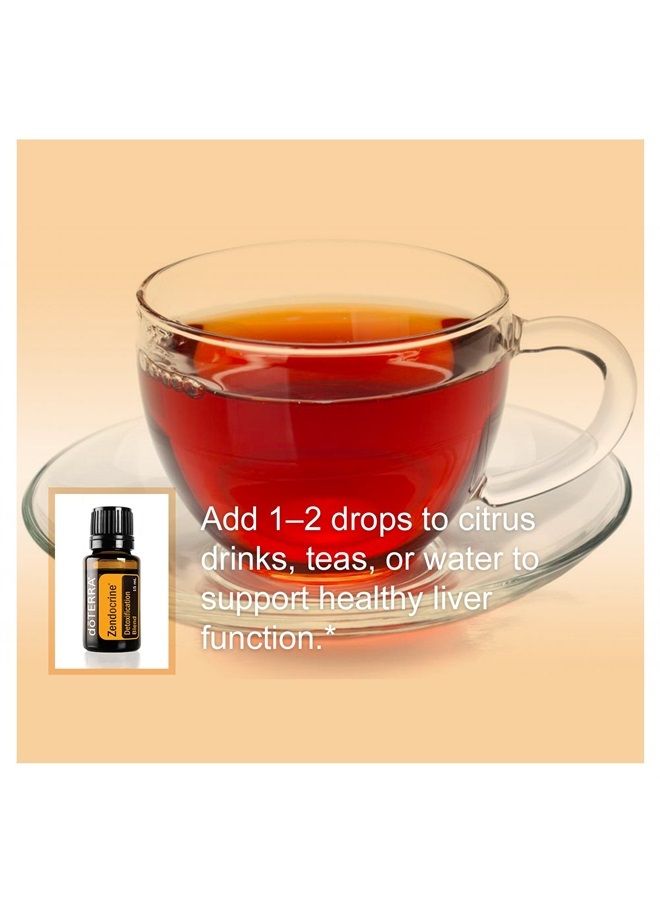 doTERRA doTERRA - Zendocrine Essential Oil Detoxification Blend -Supports Healthy Liver Function, Elimination, Body System Purification and Detoxification; for Diffusion, Internal, or Topical Use - 15 mL  - Image 2