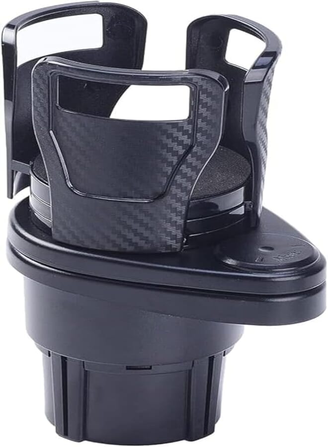 2 in 1 Multifunctional Double Cup Holder Car Cup Holder with Adjustable Base 1 Piece