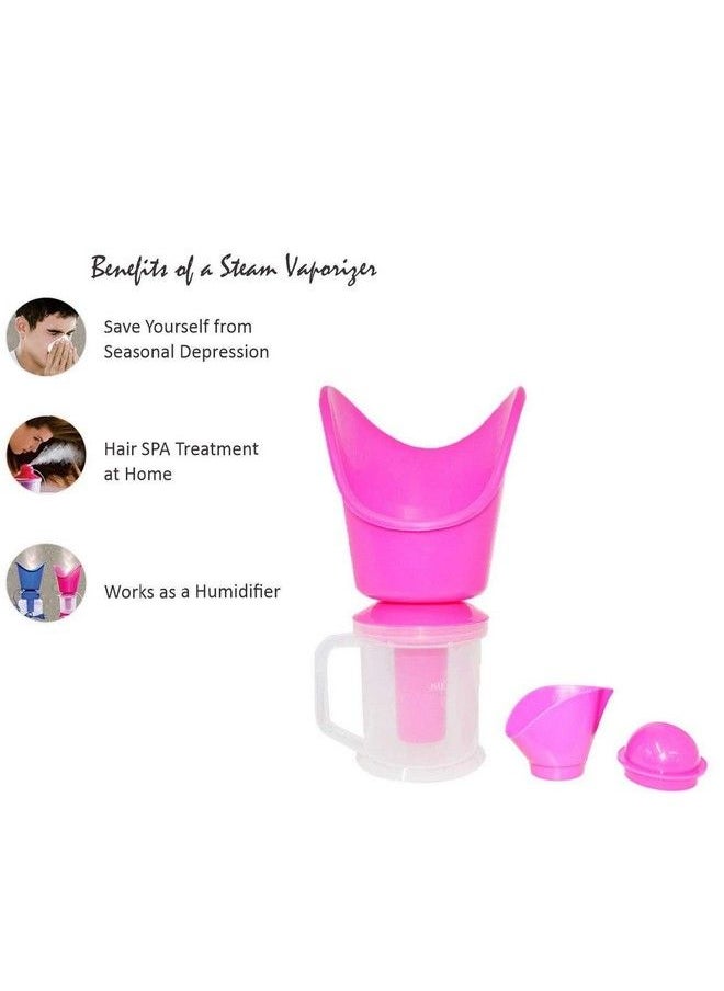 2V BROTHERS - Vaporizer Steamer Face Nose And Cough Steamer 3 In 1 Plastic Steam Vaporizer Nozzle Inhaler Facial Sauna And Facial Steamer Adults And Kids (Multicolor) - Image 1