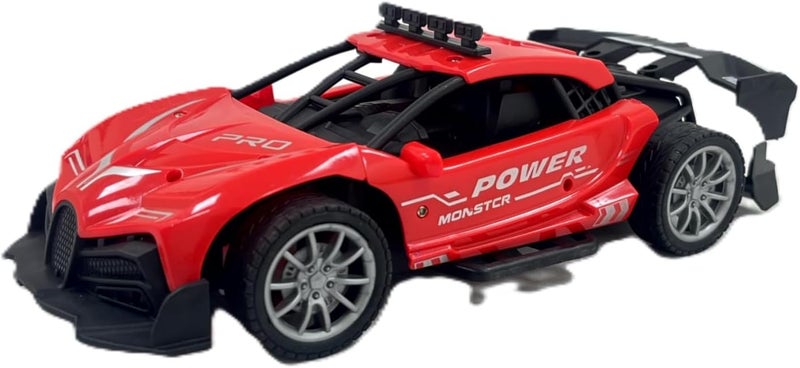 D-Power 1:20 R/C 4WD 27Mhz Racing Car Rechargeable Remote Control – Red | Ages 6+ up - Image 2