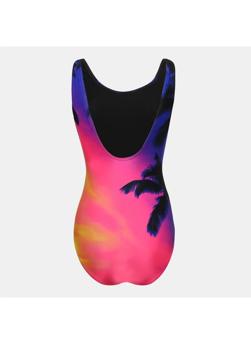 speedo Women's Digital Placement U-Back One-Piece Swimsuit