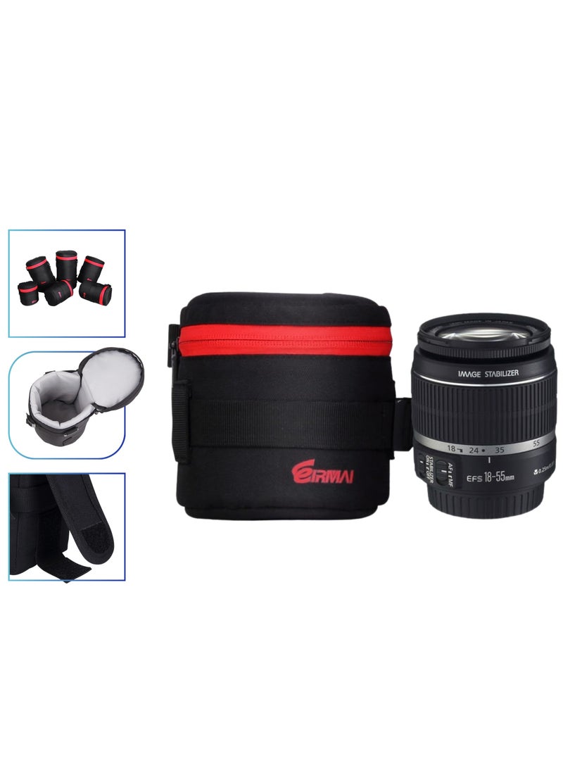 EIRMAI EMB-L2030 Model Eirmai lens bag for 24-105mm lenses with dual safety locks. Made of nylon in black. - Image 2