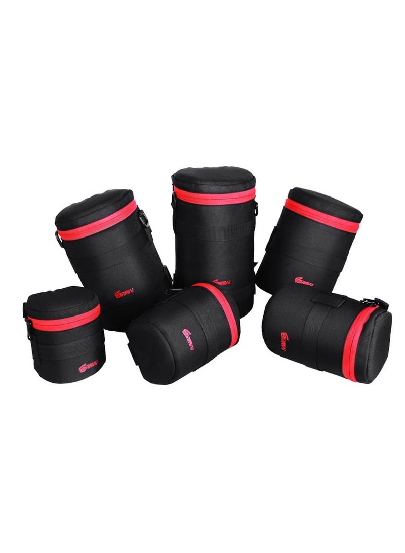 EIRMAI EMB-L2030 Model Eirmai lens bag for 24-105mm lenses with dual safety locks. Made of nylon in black. - Image 3