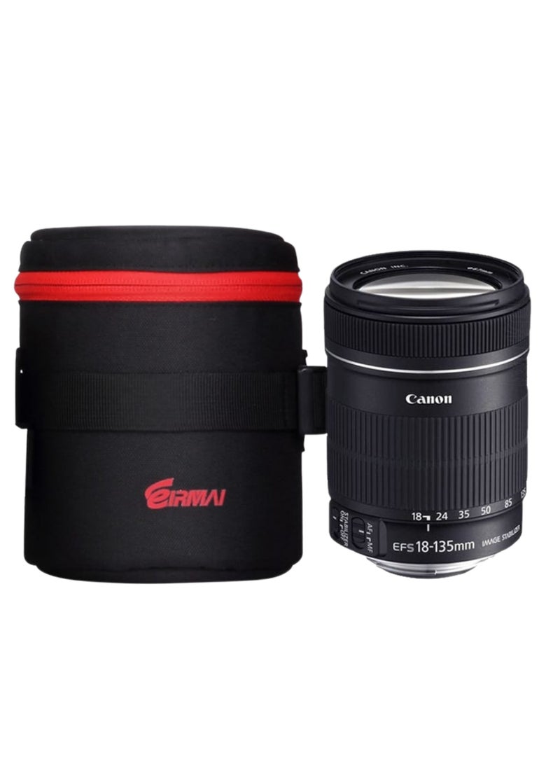 EIRMAI EMB-L2030 Model Eirmai lens bag for 24-105mm lenses with dual safety locks. Made of nylon in black. - Image 1
