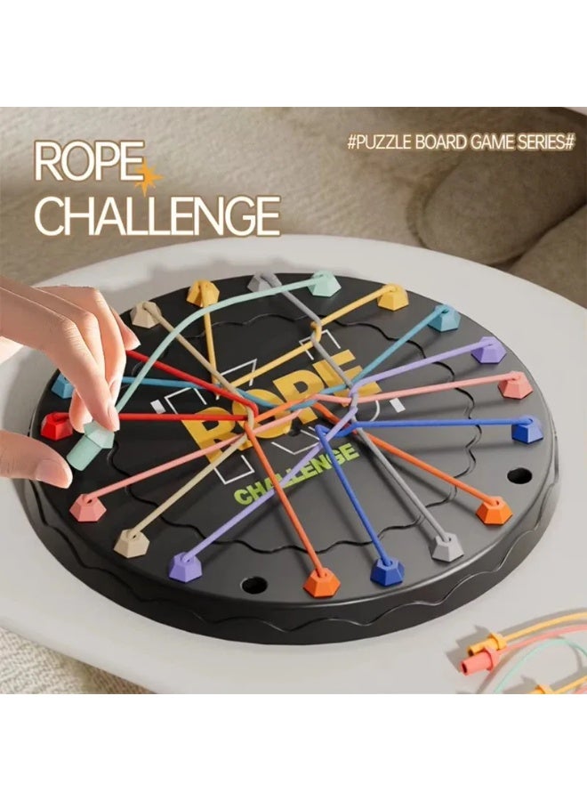 Whynot 🧠 whynot Interactive Rope Puzzle Board Game – Brain Challenge for Kids & Family  Ages 3+ | Size 24 × 24 cm - Image 3