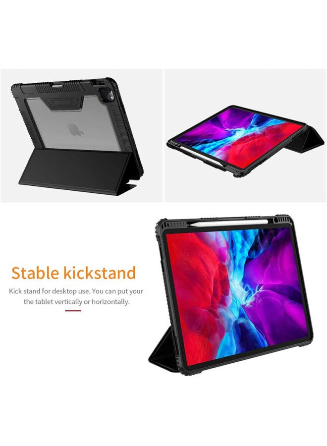 جراب مقاوم للسقوط لجهاز iPad، جراب واقٍ لجهاز iPad، جراب واقٍ لجهاز ari13 اللوحي، جراب واقٍ لجهاز POR11 مقاس 10.2 بوصة - اللون: أسود - الطراز المطبق: جهاز iPad 2023 الجيل العاشر مقاس 10.9 بوصة - Image 4