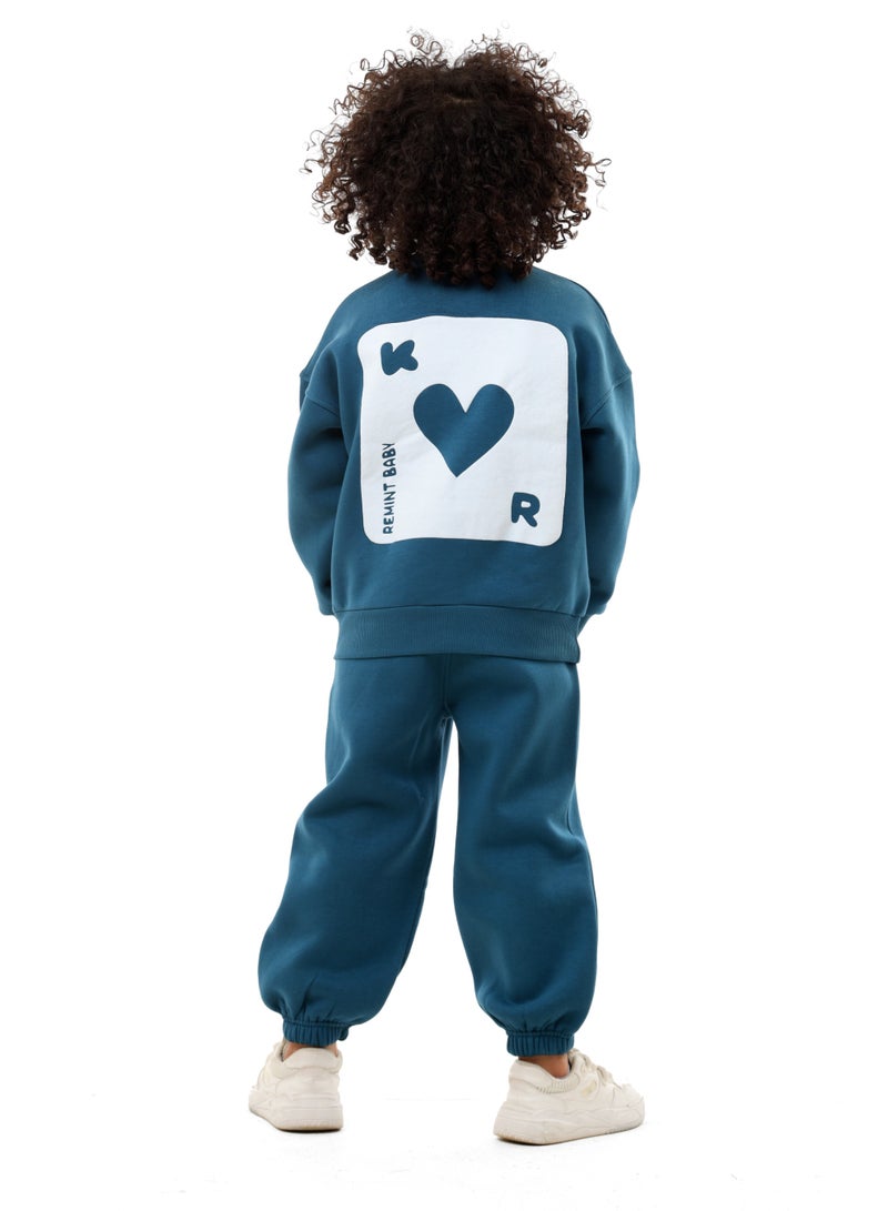 ريمينت بيجاما للاولاد كوتشينة  بترولي - Image 3