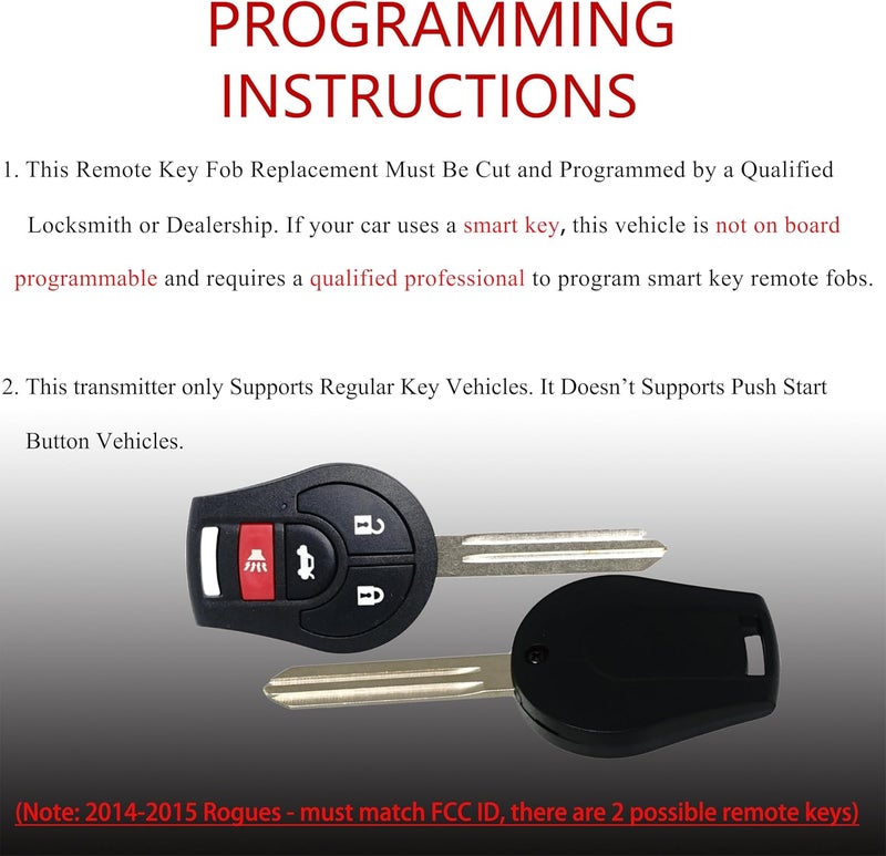 MechanMagic Key Fob Remote Replacement for Nissan and Infiniti Models - Image 3