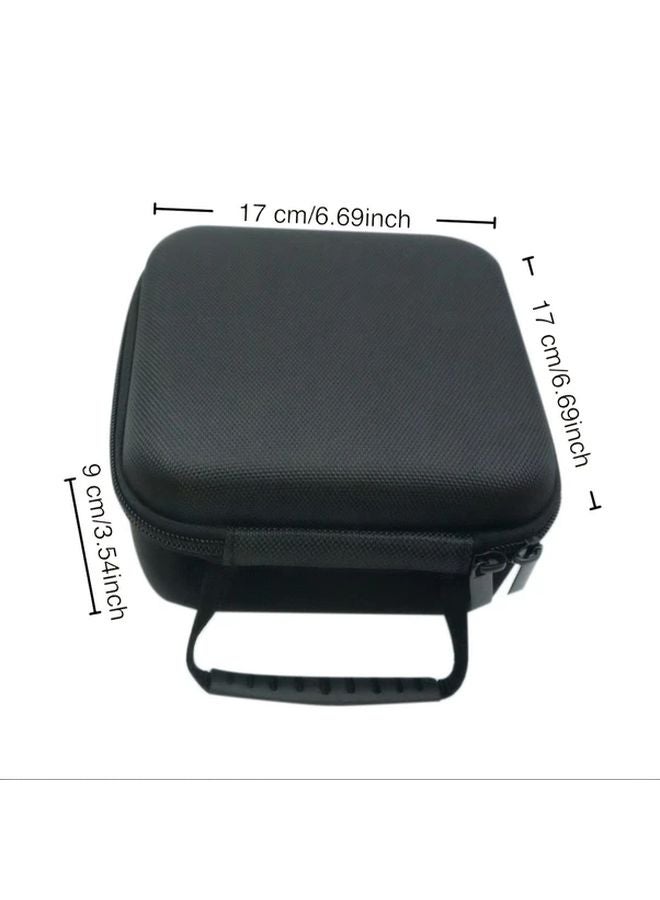 Black Hard Shell Travel Case For Apple Mac Mini M4 Shockproof Portable Organizer - Image 3