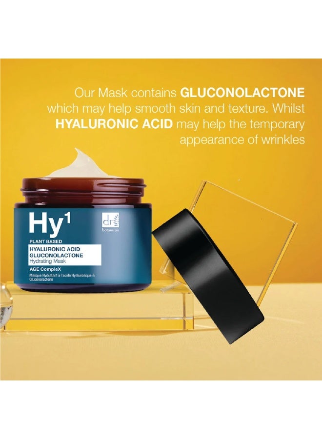 DR BOTANICALS Dr. Botanicals Hy1 Hyaluronic Acid Gluconolactone AGE CompleX Hydrating Mask 60ml - Image 3