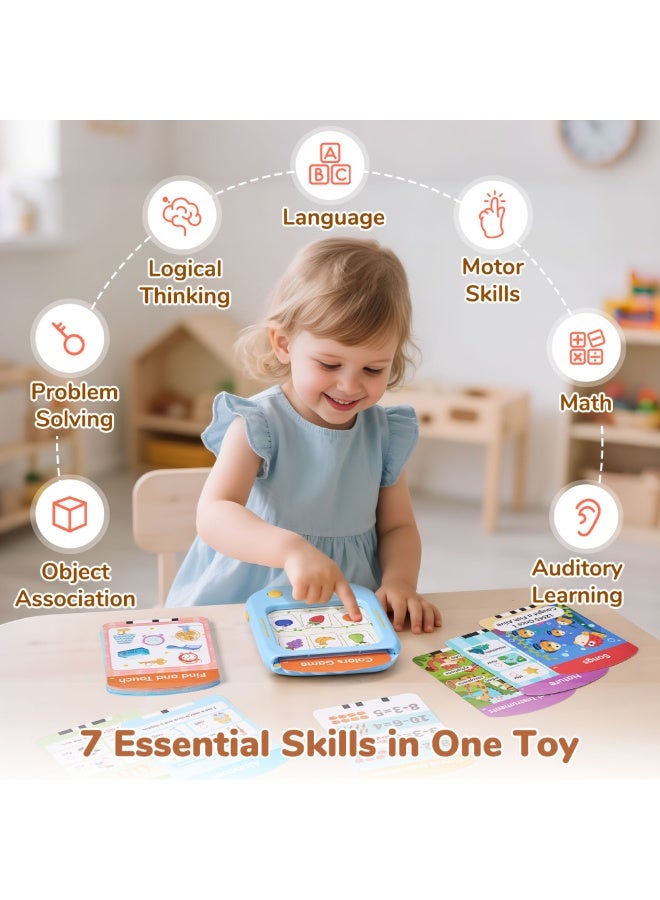 JoyCat Kids Learning Tablet – Screen-Free Tap-to-Read Flash Cards with 156 Pages, Montessori Educational Toy for Alphabet, Phonics, Math & Games (Ages 2–6) - Image 5