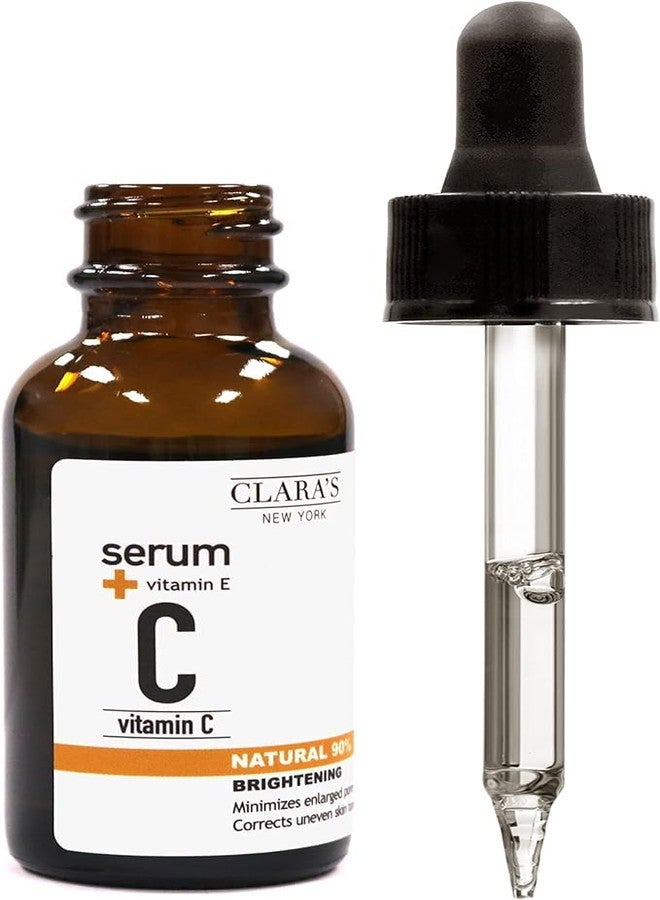 CLARA'S NEW YORK | Vitamin C Facial Serum | with Hyaluronic Acid, Ascorbic Acid, Niacinamide, Probiotics | Reduce Dark Spot, Acne, Scars |Brightening, Antioxidant, Minimize pores |30ml | Made In USA - Image 2