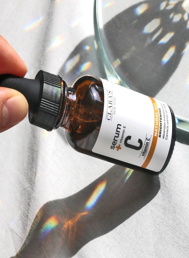 CLARA'S NEW YORK | Vitamin C Facial Serum | with Hyaluronic Acid, Ascorbic Acid, Niacinamide, Probiotics | Reduce Dark Spot, Acne, Scars |Brightening, Antioxidant, Minimize pores |30ml | Made In USA - Image 4